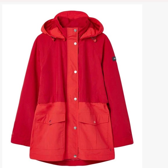 Joules red raincoat